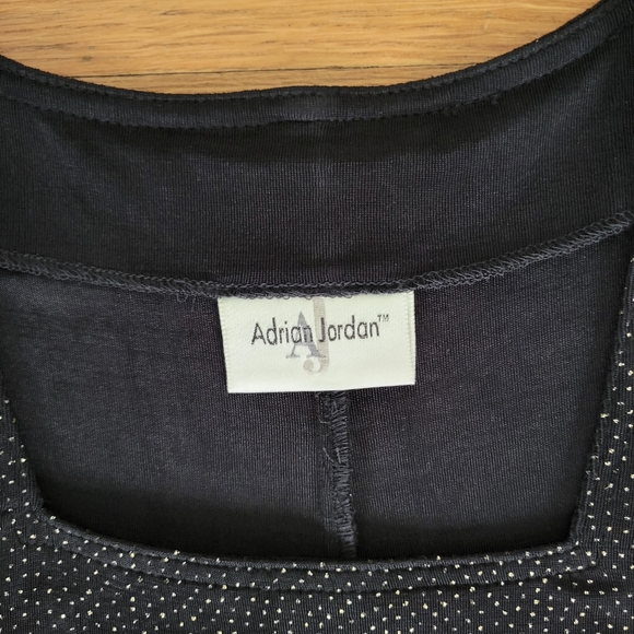 Black Sparkle Slinky Knit Flared Dress Plus Size 18W - Picture 5 of 5